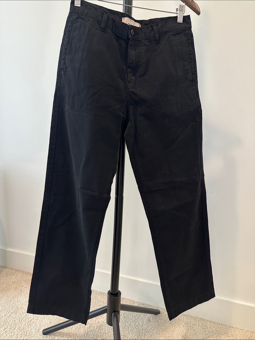 BDG Black Straight Chinos